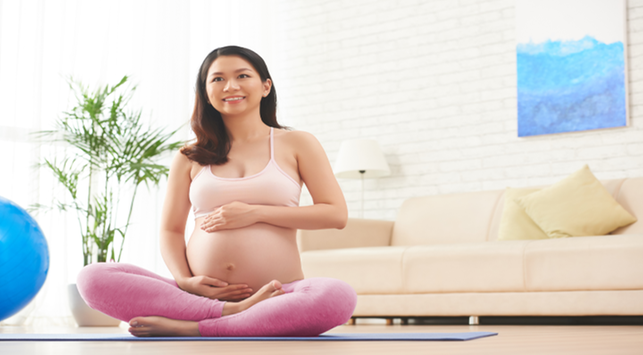 Добро упражнение за бременни жени от трети триместър